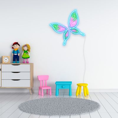 Whimsical Butterfly Neon Light