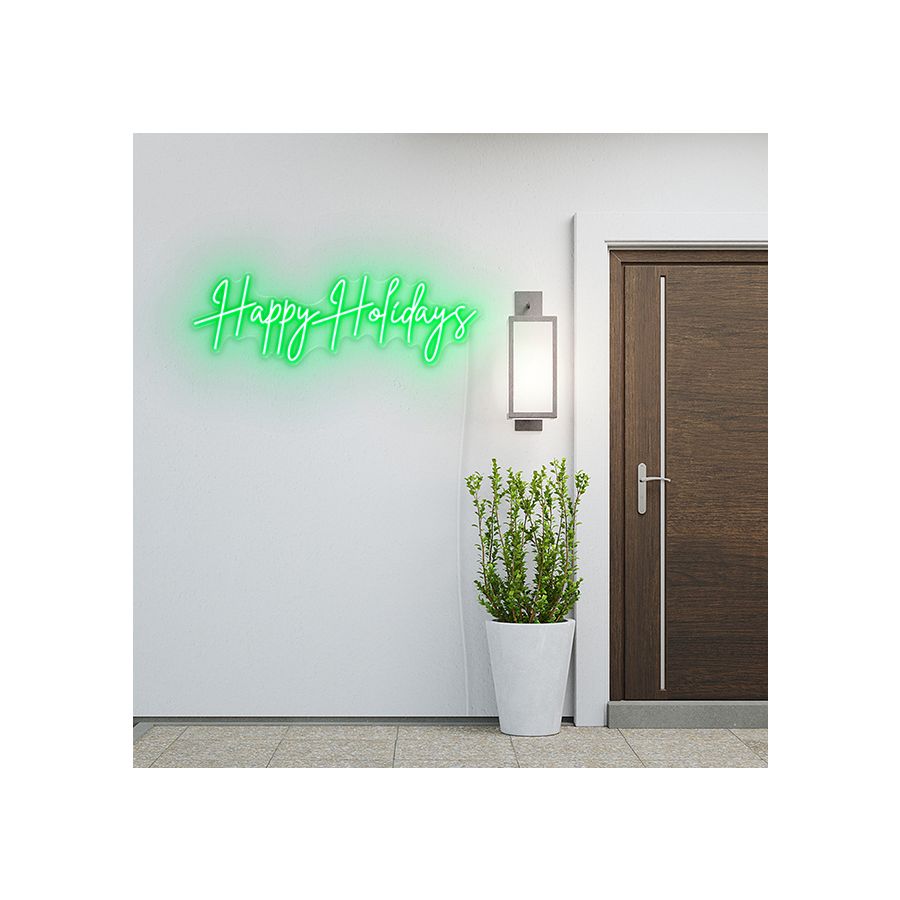 Happy Holidays Light Up Sign for Sale in 18 Colors | CUSTOM NEON™