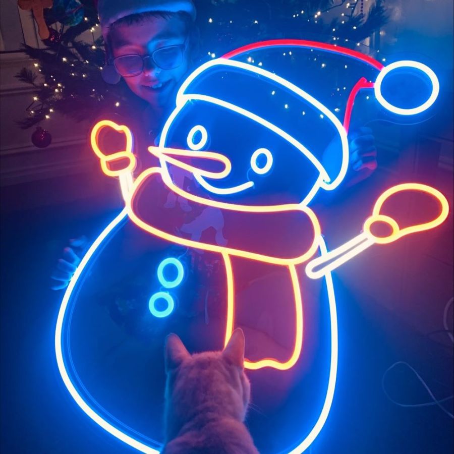 Snowman Neon Light | LED Neon Christmas Decorations for Sale