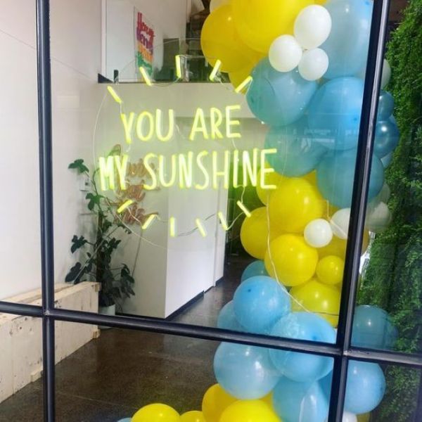 You Are My Sunshine LED neon sign in Custom Neon's Australian headquarters