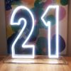 Buy this LED neon light sign to brighten up a 21st birthday party, anniversary or corporate event. 
- photo CustomNeon.com