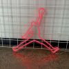 Basketball Star Neon Art shown against a mesh screen not illuminated - photo Custom Neon®