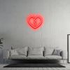 Broken Heart Neon Wall Art: pre-designed LED neon art from Custom Neon®