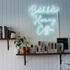 B*tch Better Have My Coffee ice blue Custom Neon® sign for @blankspace_newtown