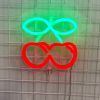 Double Cherry Wall Light: LED neon art from Custom Neon®