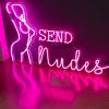 Neon artwork of nude female form in pink - from Custom Neon