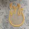 Burning Flame Light Sign shown turned off - made by Custom Neon®