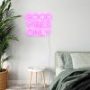Good Vibes Only pink light sign shown on bedroom wall