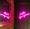Hello Gorgeous Neon Sign / Trendy LED Wall Art for home decor - photo from CustomNeon.com
