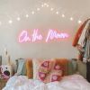 On the Moon bedroom neon sign - made by @customneon for @malloryonthemoon