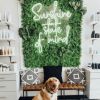 Sunshine State of Mind Neon Sign shown as wall decor in a hair salon - from CustomNeon.com