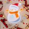 UV Printed LED Neon Snowman shown not illuminated (turned off) - from CustomNeon.com