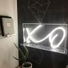 * XO * Aesthetic Neon Sign in Acrylic Box  shown here as wall art - photo from CustomNeon.com
