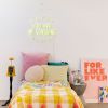 You Are My Sunshine faux neon art in lemon yellow shown in a kids bedroom - from Custom Neon®