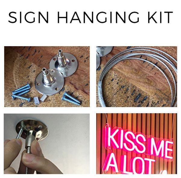 LED Neon Sign Hanging Kit from CustomNeon.com
