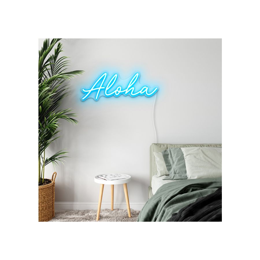 Aloha Neon Sign for Sale by Custom Neon | Home & Cafe Light up Decor