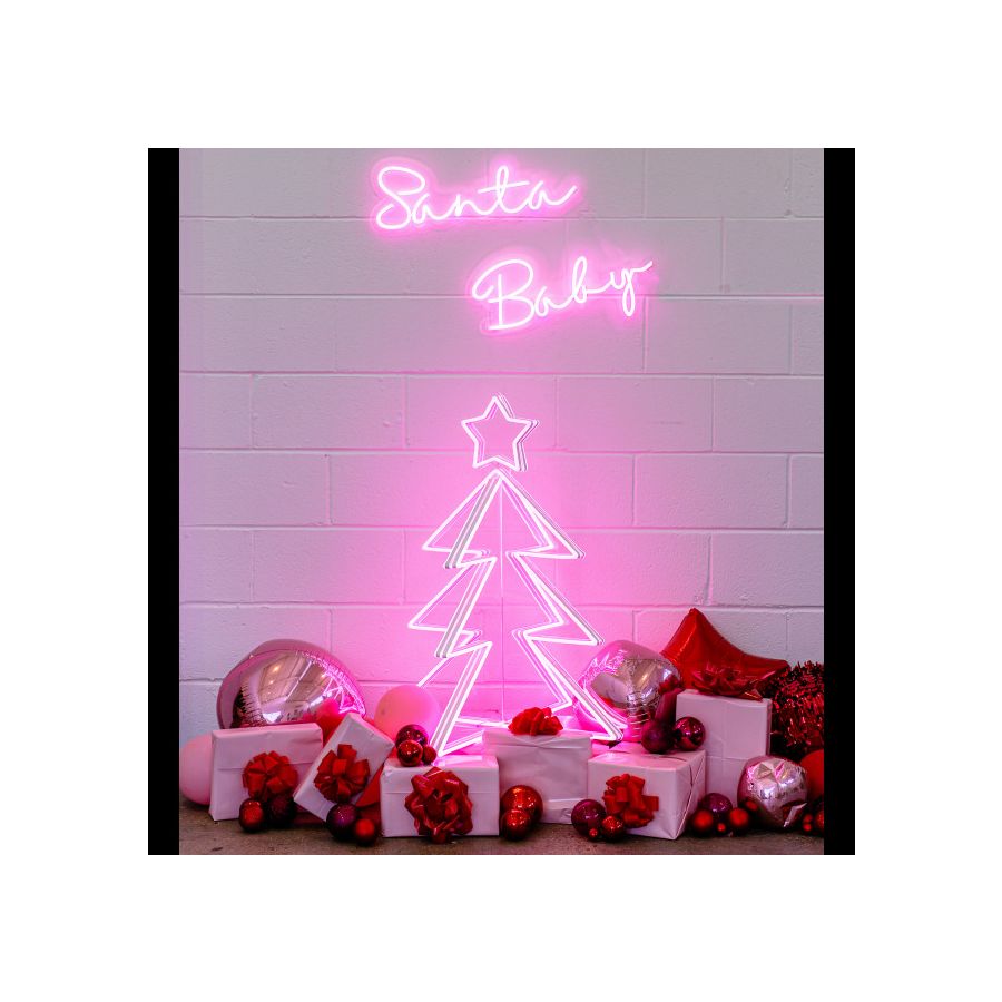 ADVPRO Merry Christmas Tree Decor LED Neon Sign White 24 x 16 Inches st4s64-j038-w 