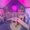 Create Make & Play Neon Sign shown in a kids play room @create_make_and_play