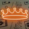 LED neon crown sign shown turned on - made by Custom Neon®
