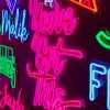 You've Got This pink LED neon sign with red UV print from Custom Neon® shown as wall art