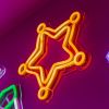 Sheriffs Star Badge Mini Neon Sign from Custom Neon