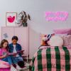 You Are my Sunshine pink light-up wall sign in girl's bedroom - by CUSTOM NEON® 