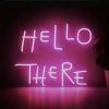 Hello There / Hell Here two in one pink LED light sign from Custom Neon®