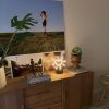 Love Sparks white mini LED light shown in a lounge room - made by @customneon