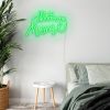 It's so Good to be Home CUSTOM NEON® wall art in green above a bed