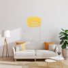 The Crown neon flex wall art in golden yellow - from Custom Neon