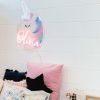 Personalized name sign with a unicorn background from CustomNeon.com