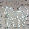 Purple fantasy unicorn LED neon wall art by Custom Neon® shown turned off