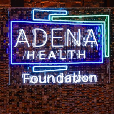 Multicolor Custom Neon® logo sign @adenamedical