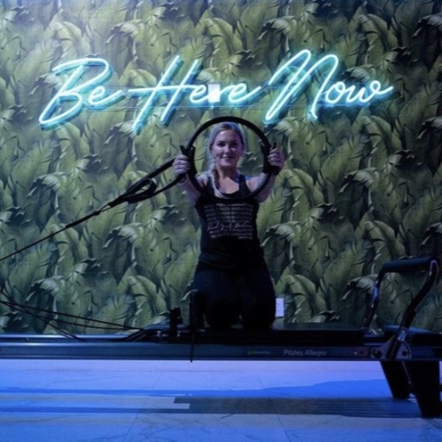 Pilates studio sign made by Custom Neon® for @sensoryfitness
