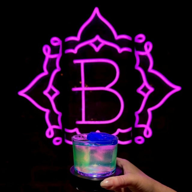 Custom Neon® logo sign made in pink LED neon for the @bodhi.indy Thai restaurant