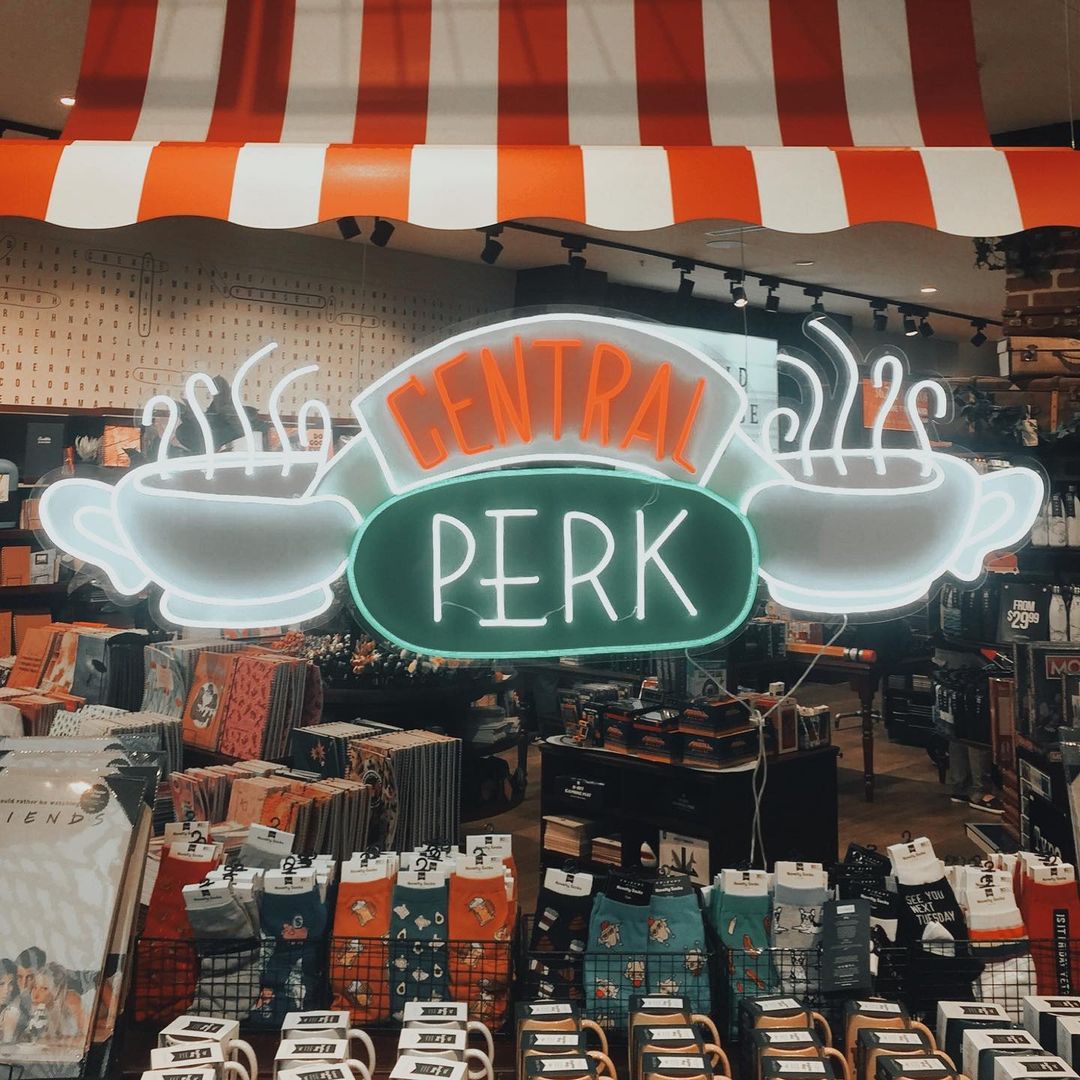 Custom Neon® Central Perk in-store display signage @typoshop