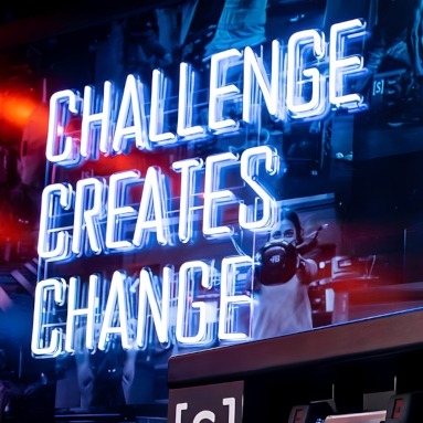 Challenge Creates Change Custom Neon® sign @sensoryfitness