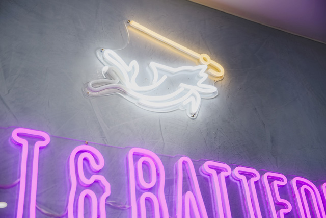 Color changing animated Custom Neon&reg; sign for saltandbattered.com.au