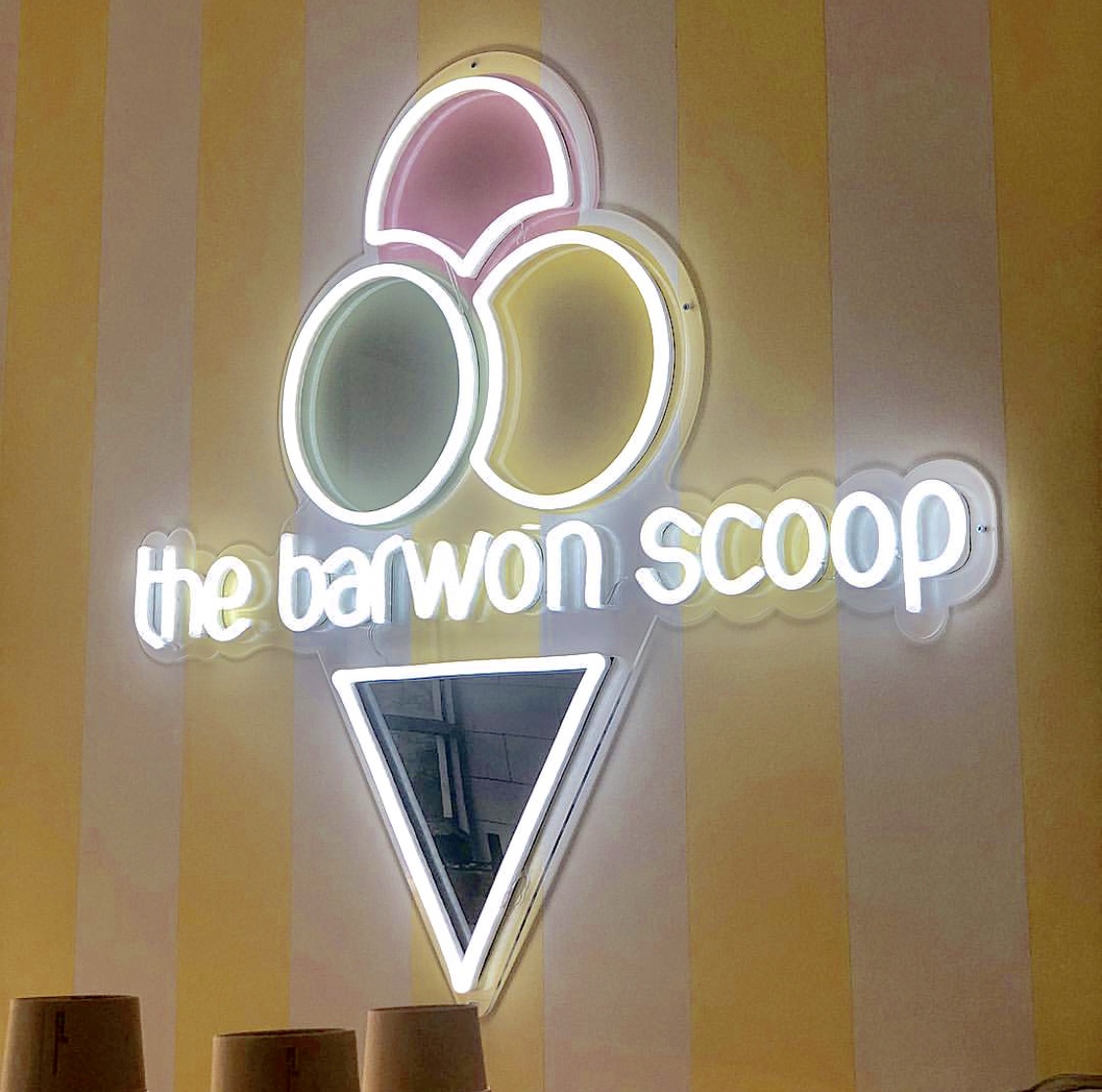 Custom Neon® UV Print logo sign @the.barwon.scoop