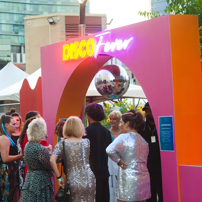 Disco Fever Custom Neon® outdoor event sign - ultimocateringandevents.com.au