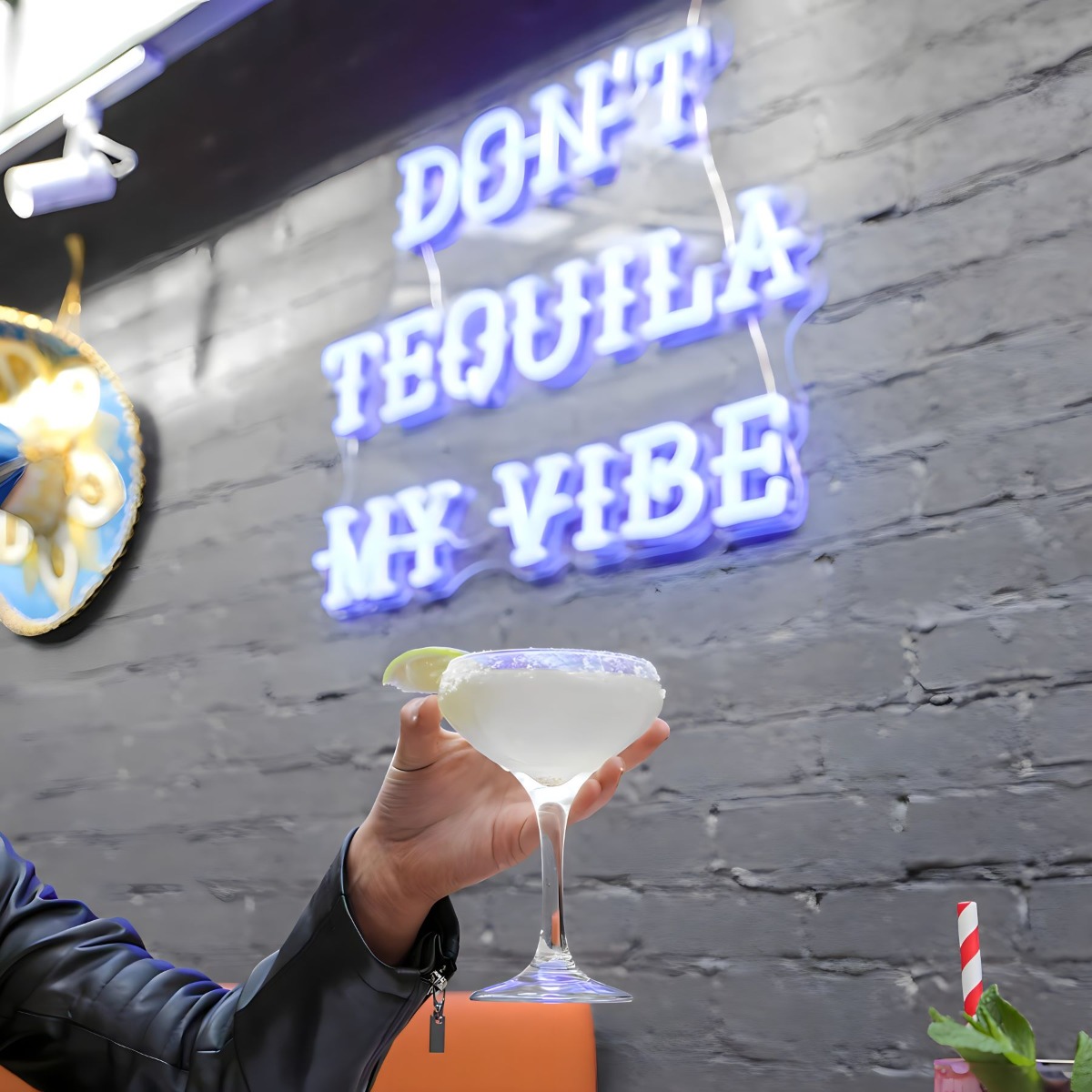 Don't Tequila My Vibe Custom Neon® sign for @lacabramexican