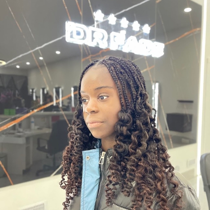 White Custom Neon® hair salon logo sign @drfade97