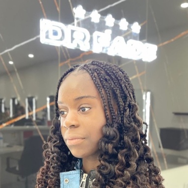 White Custom Neon® hair salon logo sign @drfade97