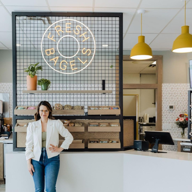 Custom Neon® bakery wall art sign @thirdstreetbagel