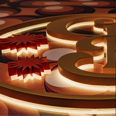 Custom Neon® Halo Lit sign for a beauty salon