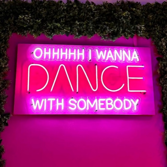 I wanna dance with somebody  Custom Neon® Whitney Houston song lyric sign @poproxdancestudio