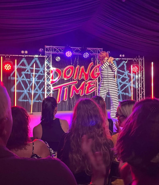 Custom Neon® color changing stage sign @karenfromfinance