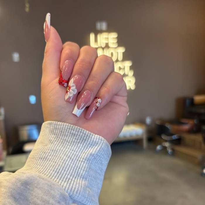 Warm white Custom Neon® nail salon quote sign @614luxelounge