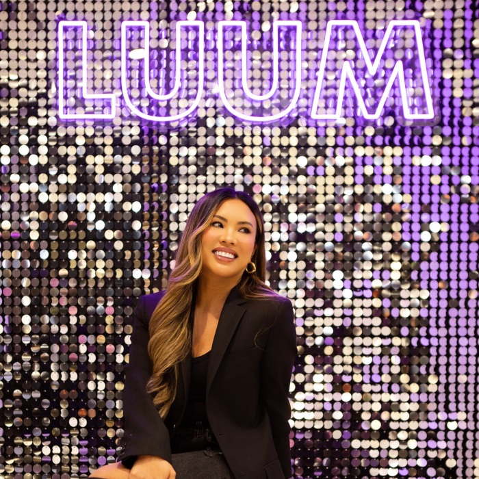 Purple Custom Neon® business sign @luumlash