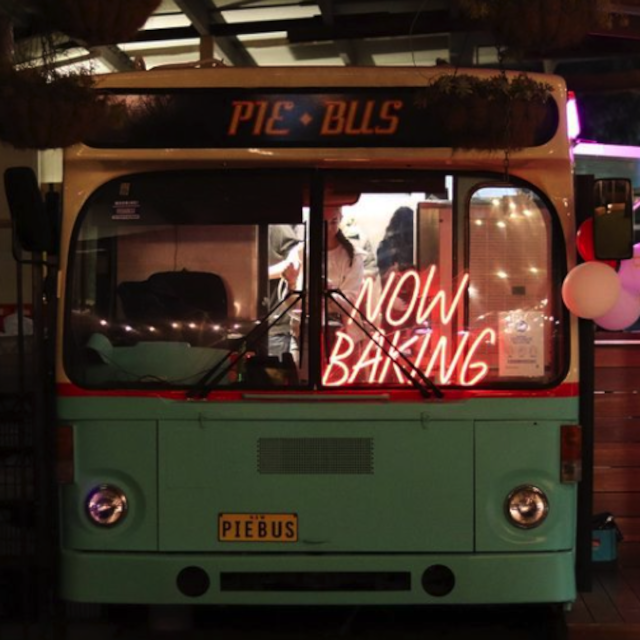 Now Baking red Custom Neon® sign @bobbybakehousedural